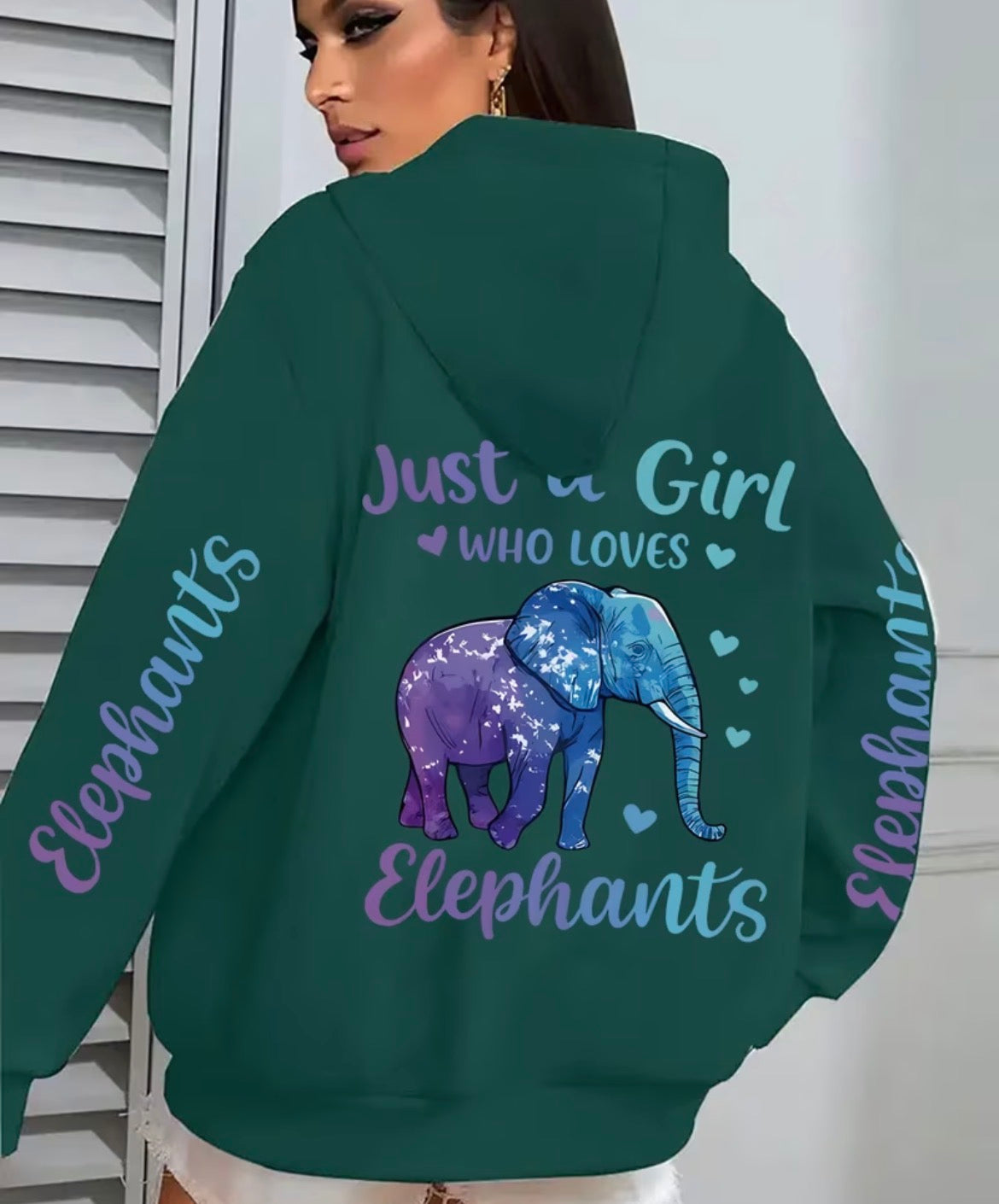 Womens Plus Size Zip Up Hoodie