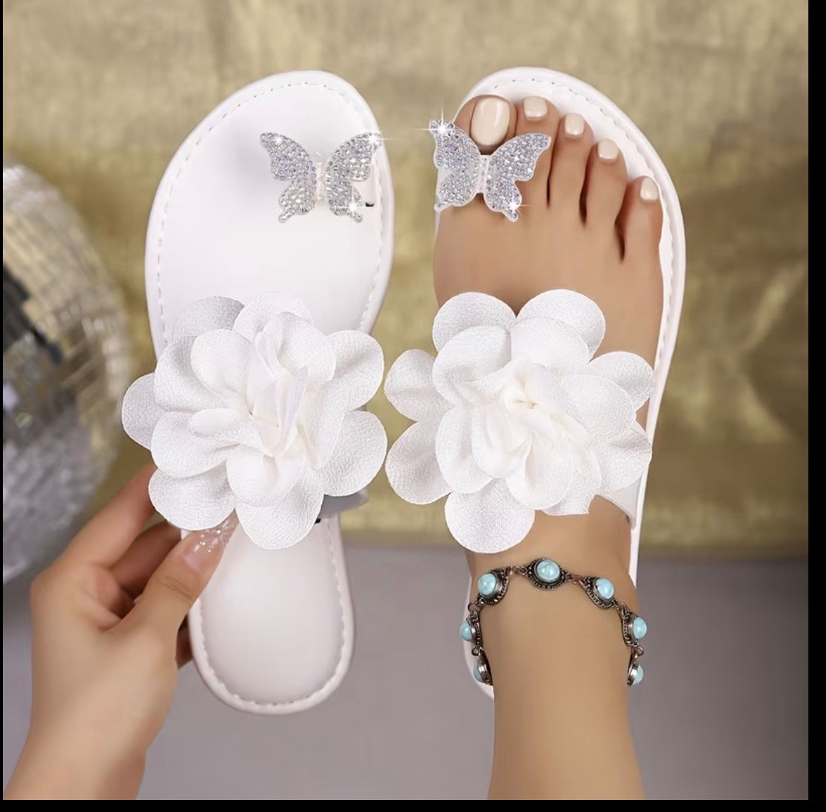 Women Butterfly Flower Sandals