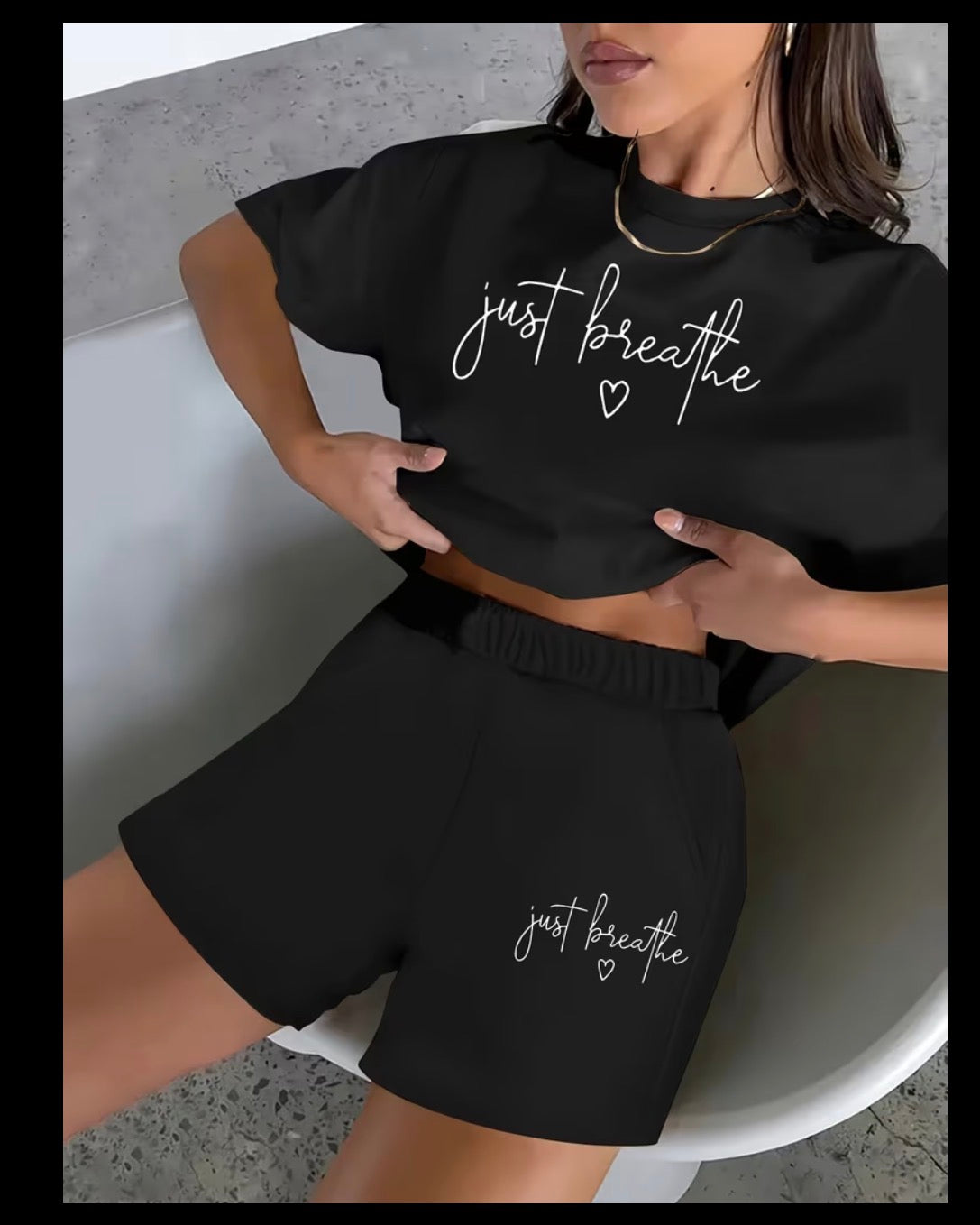 Women T-shirt & Shorts Set