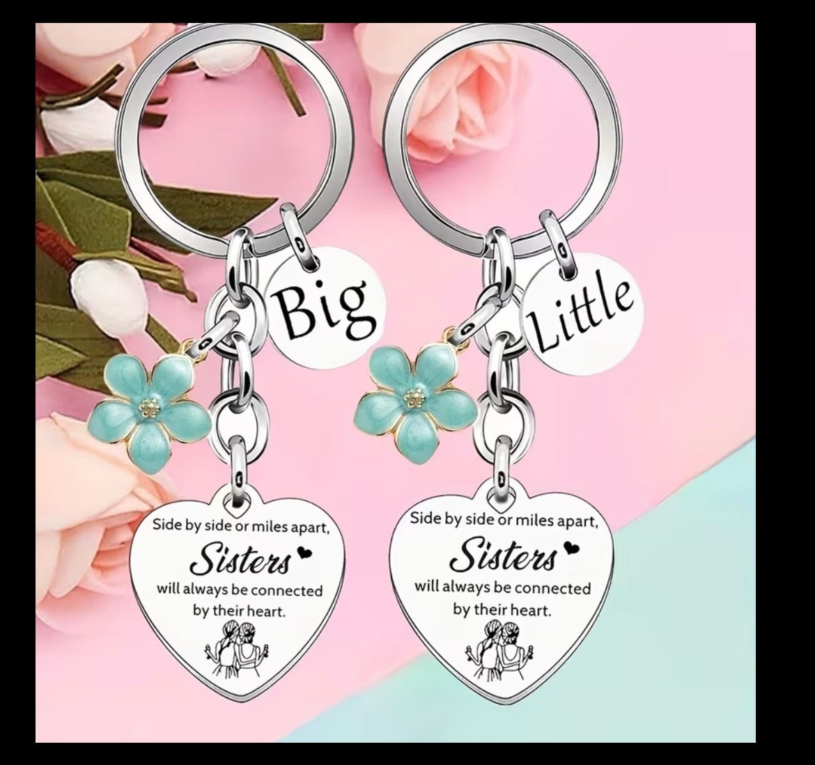 2PC Big Sister & Little Sister KeyRing