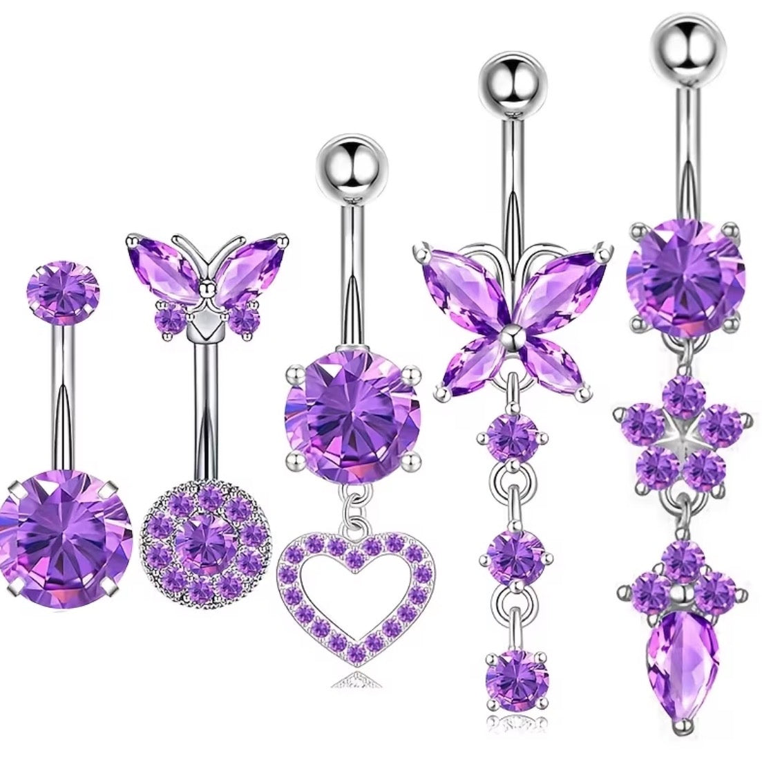 5PC Belly Bars