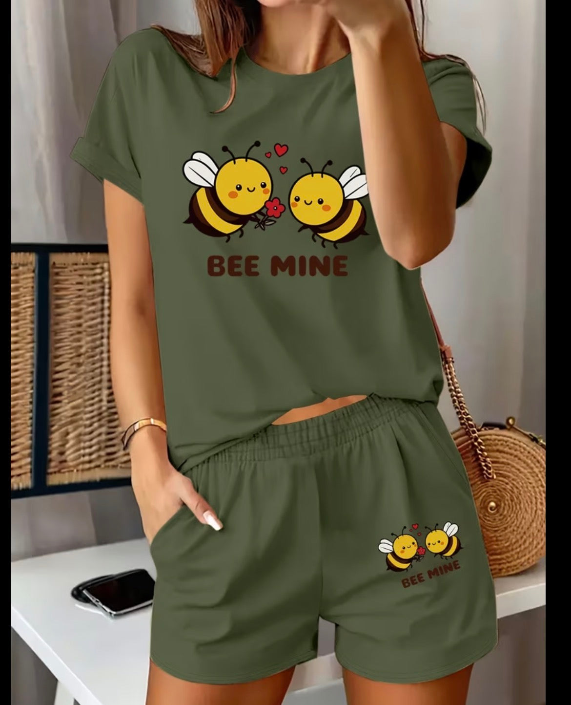 Bee Mine T-shirt & Shorts Set