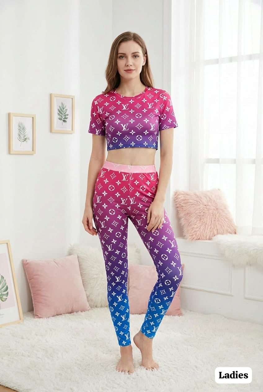 Women T-shirt & Leggings Set