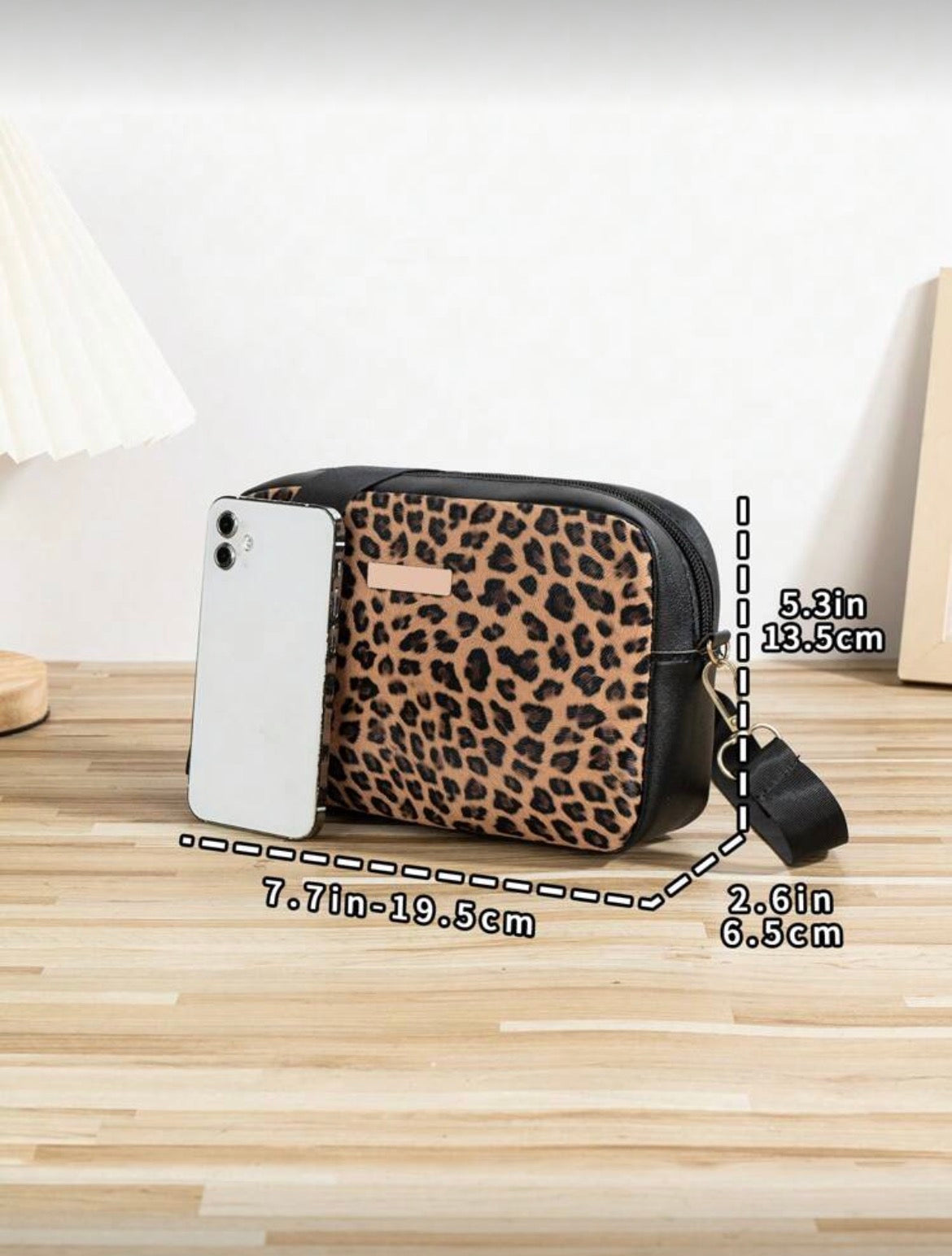 Leopard Print Over Shoulder Bag