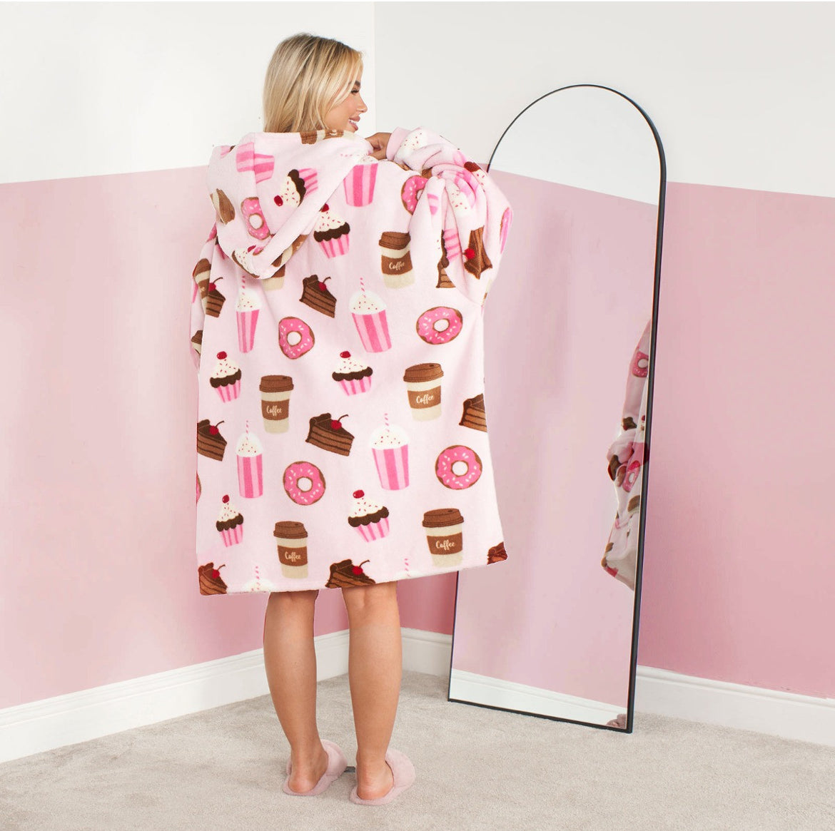 Coffee & Cake Oversize Hoodie