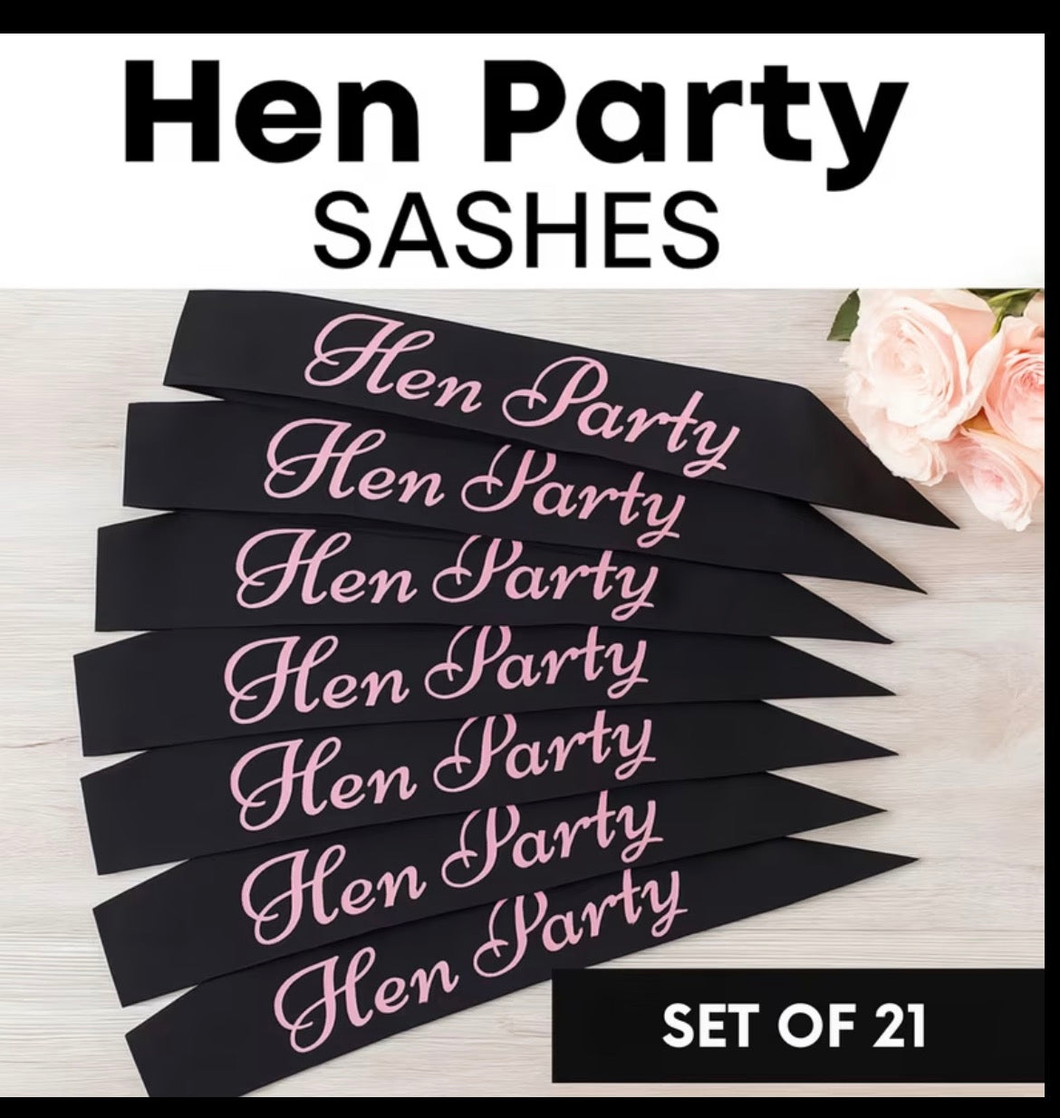 Set of Hen Party Sashes