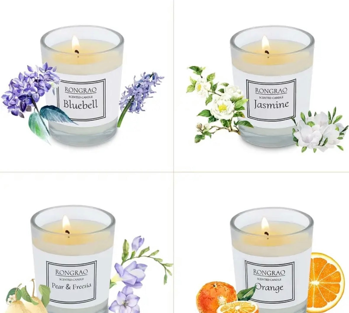 4pcs Scented Candle Set