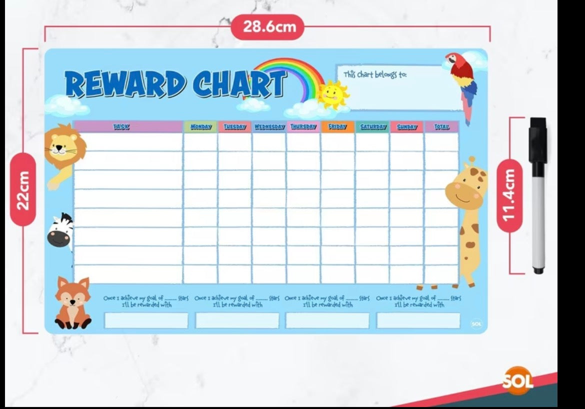 X2 Kids Rewards Chart