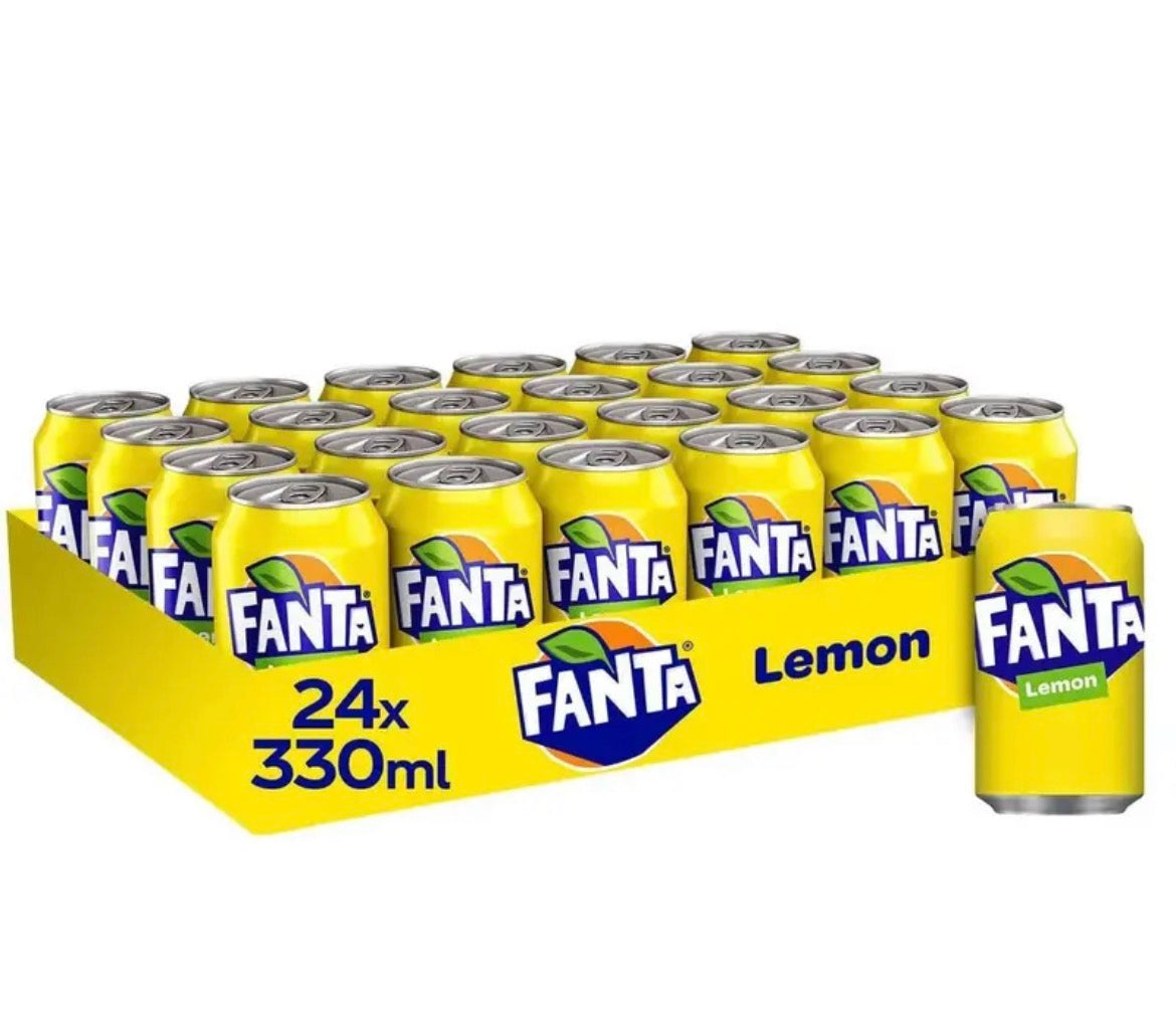 24 Cans Of Fanta Lemon