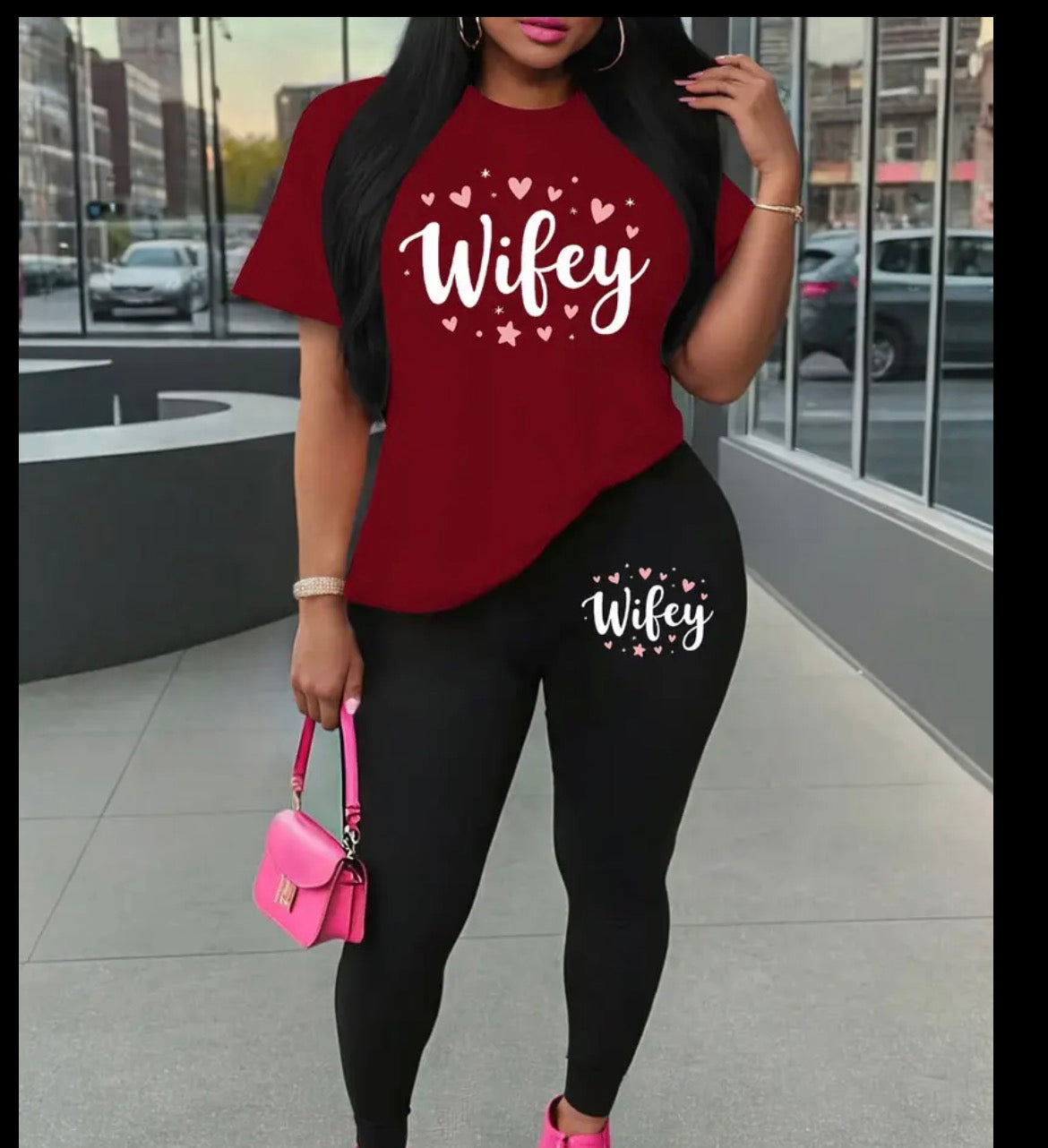 Plus Size Wifey TShirt &Leggings