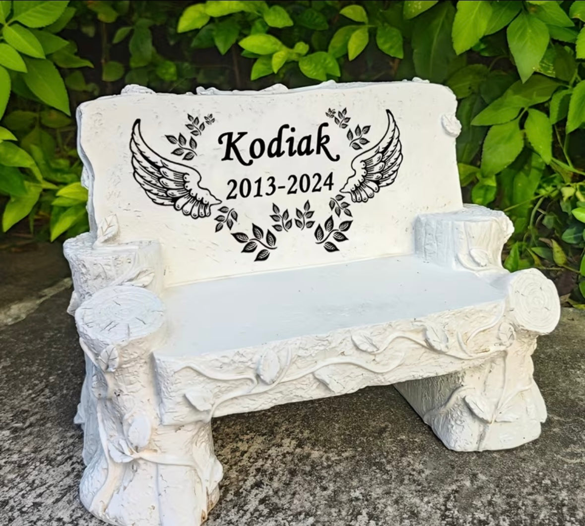 Personalised Pet Memorial Bench Stone