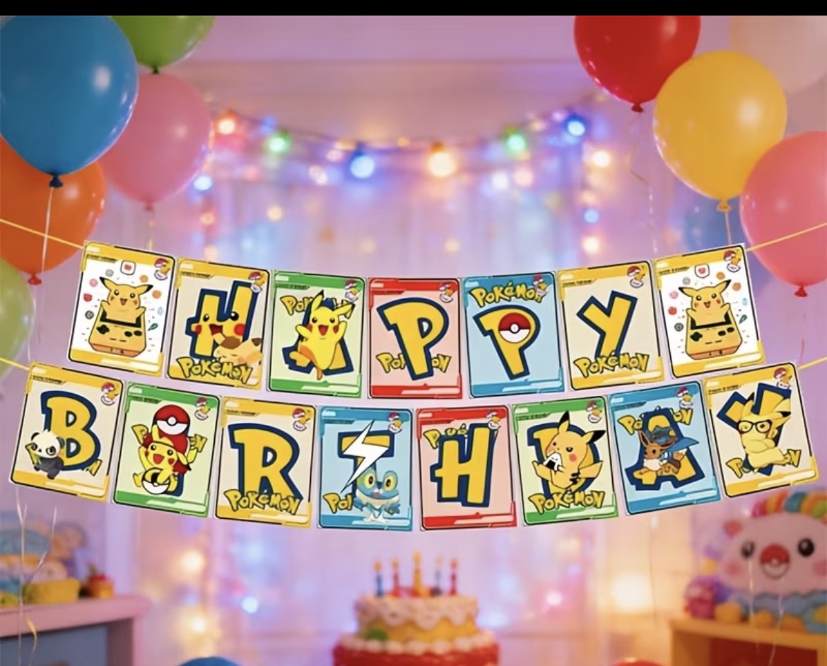 Pokey Happy Birthday Banner