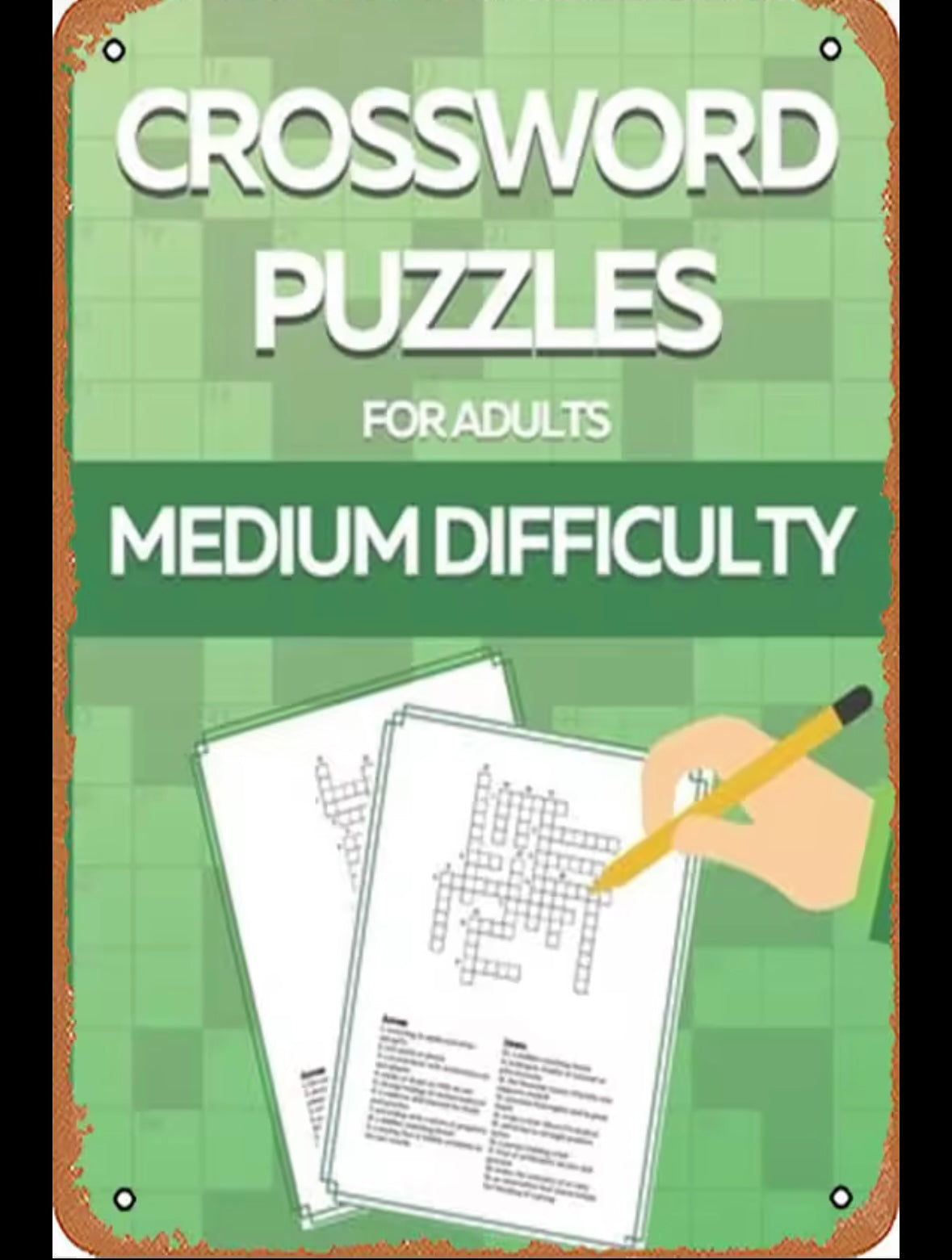 Crossword puzzle books