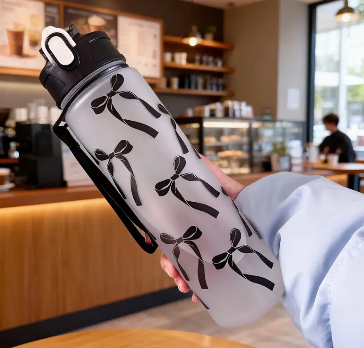 Black Bow Water Bottle