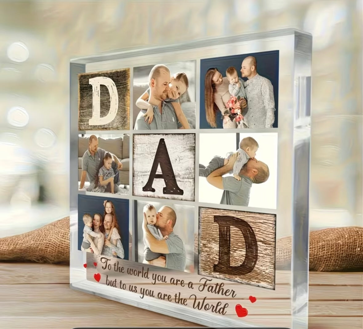 2D Flat Custom Acrylic Photo Plaque