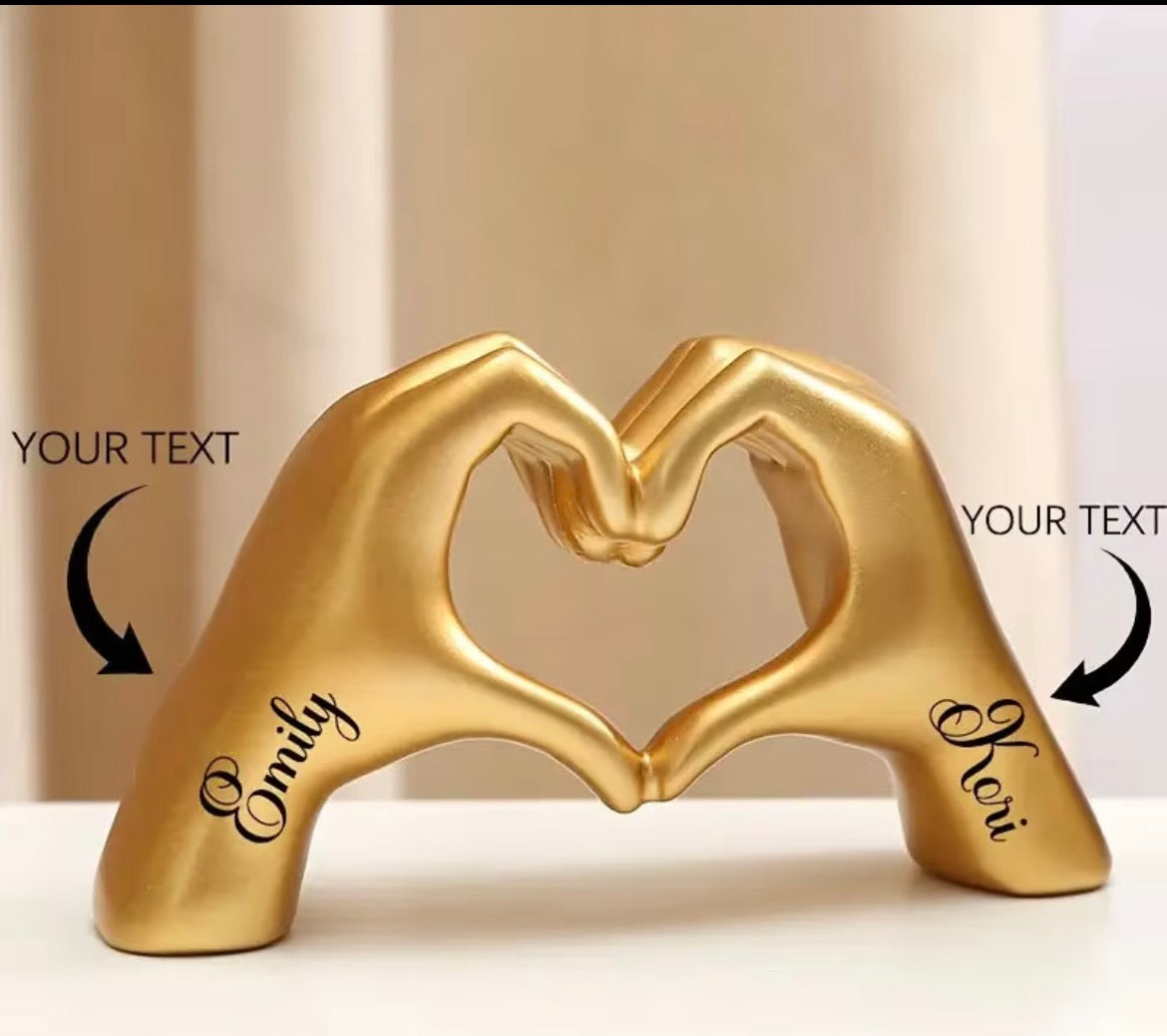 Personiled Love Heart Hands