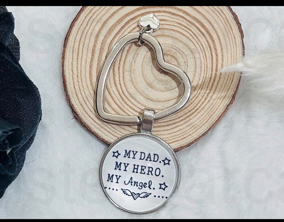 Dad In Heaven KeyRing