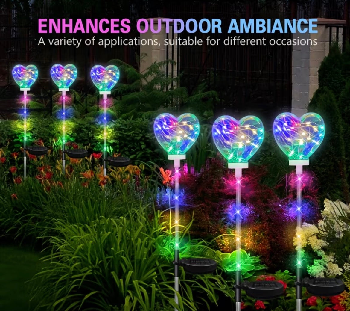 Outdoor Heart Solar Led Lights