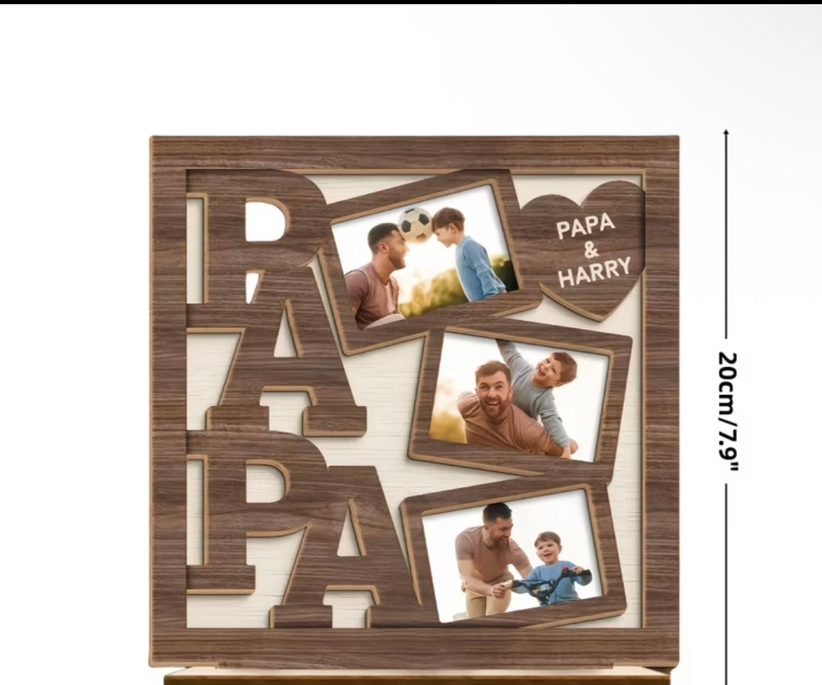 Personalised Photo & Name Custom Family Keepsake