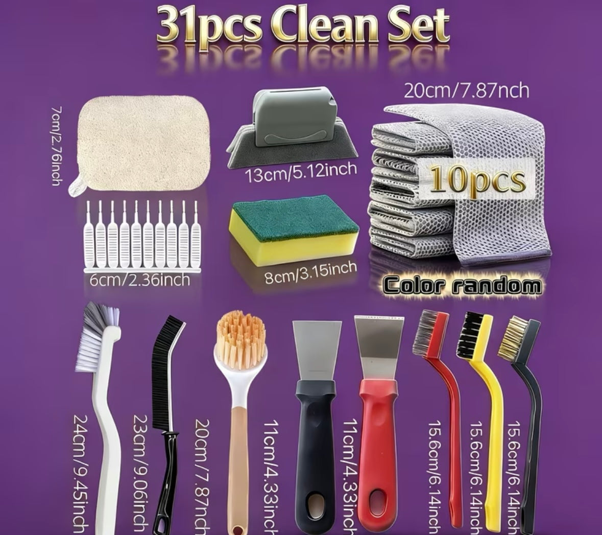 31pcs Cleaning Tool Gift Set