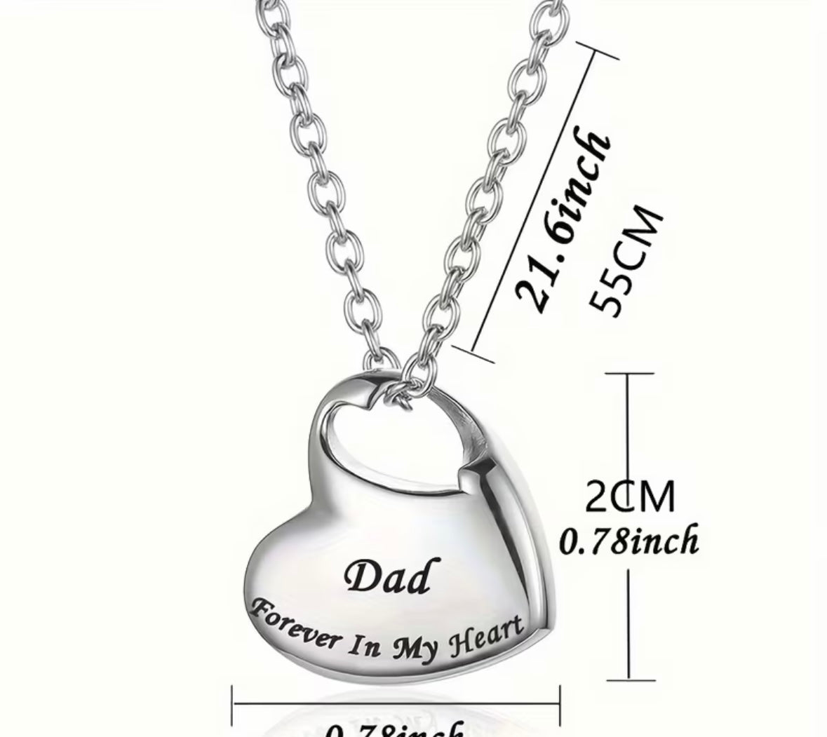 Cremation Urn Necklace for Ashes