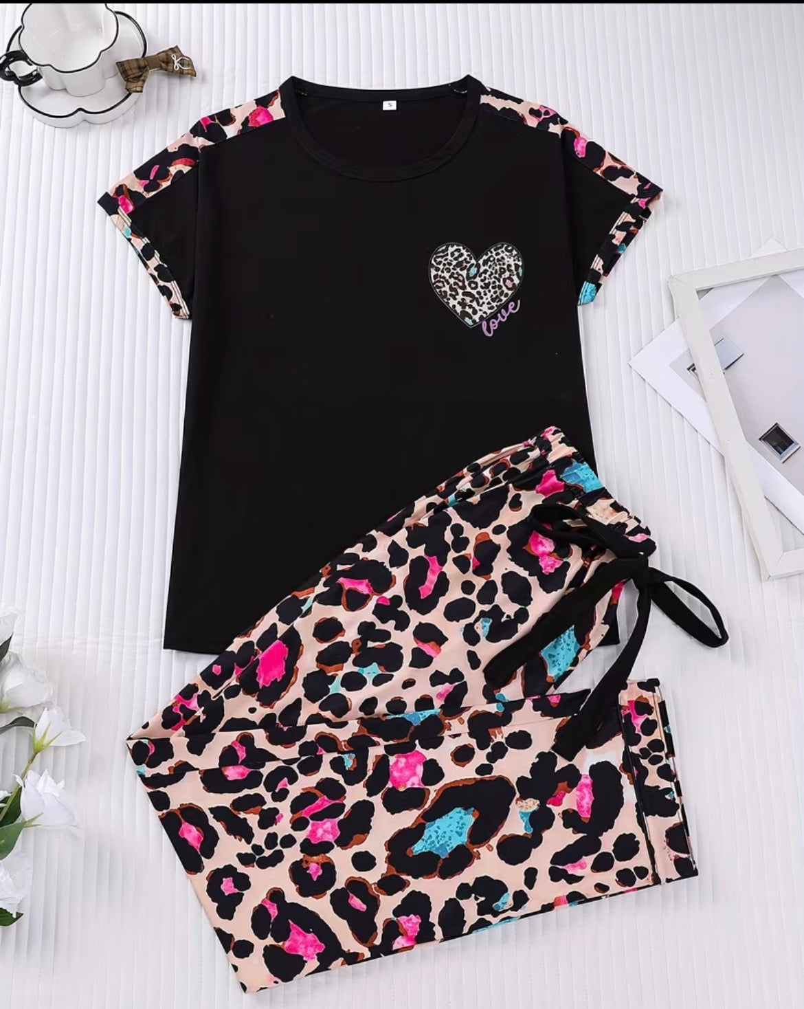 Women Lepord Print PJS