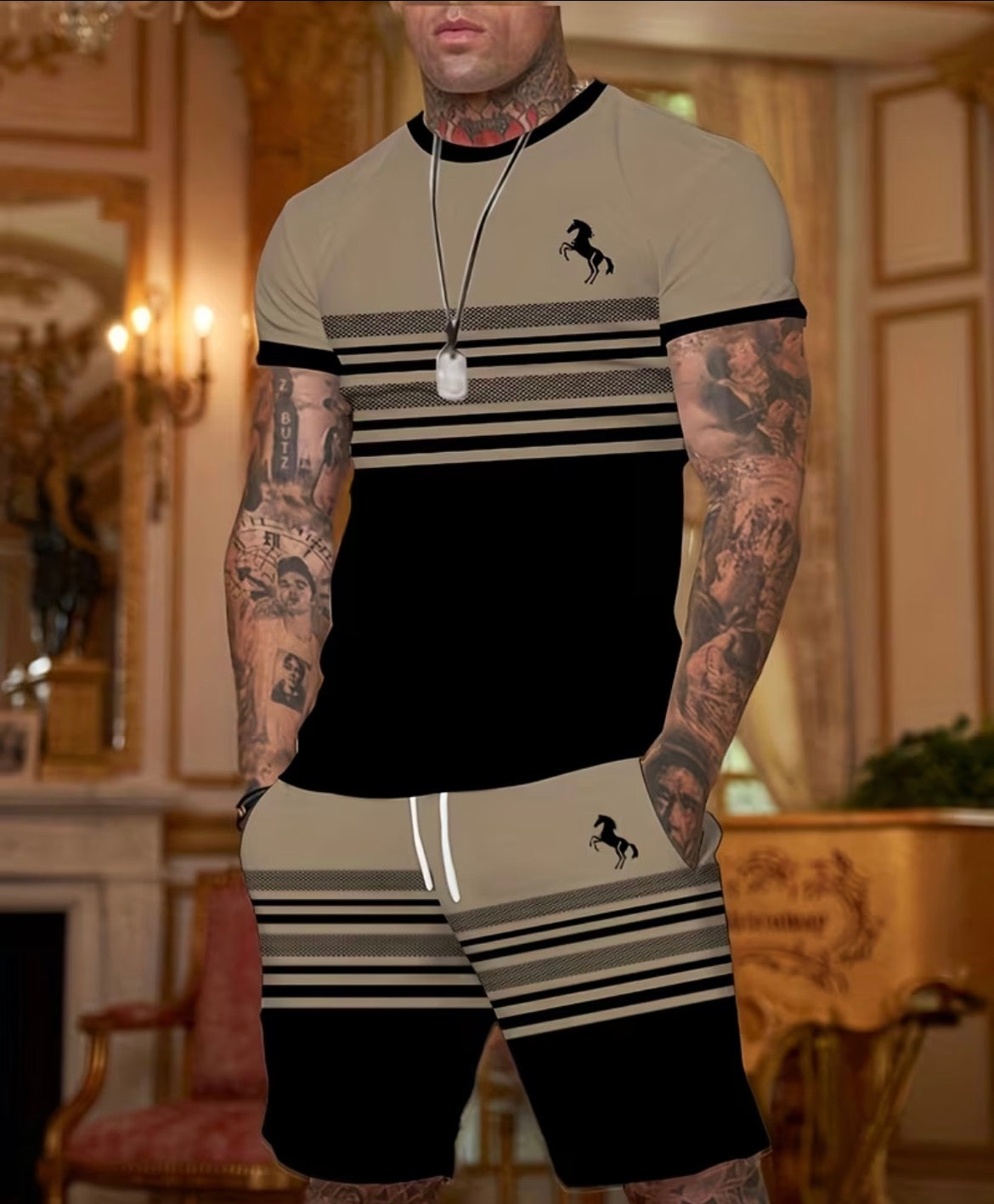 Men Shorts & T-shirt Set