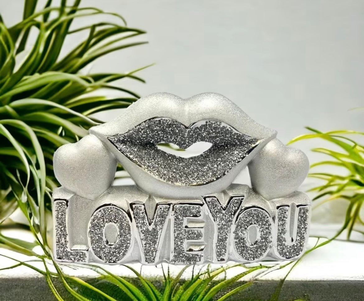 Love You Crushed Dimond ornament