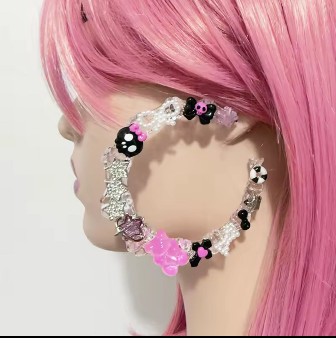 Skull Hoop Earings