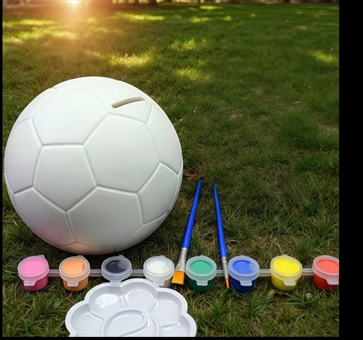 Paint Your Own Football Money Box