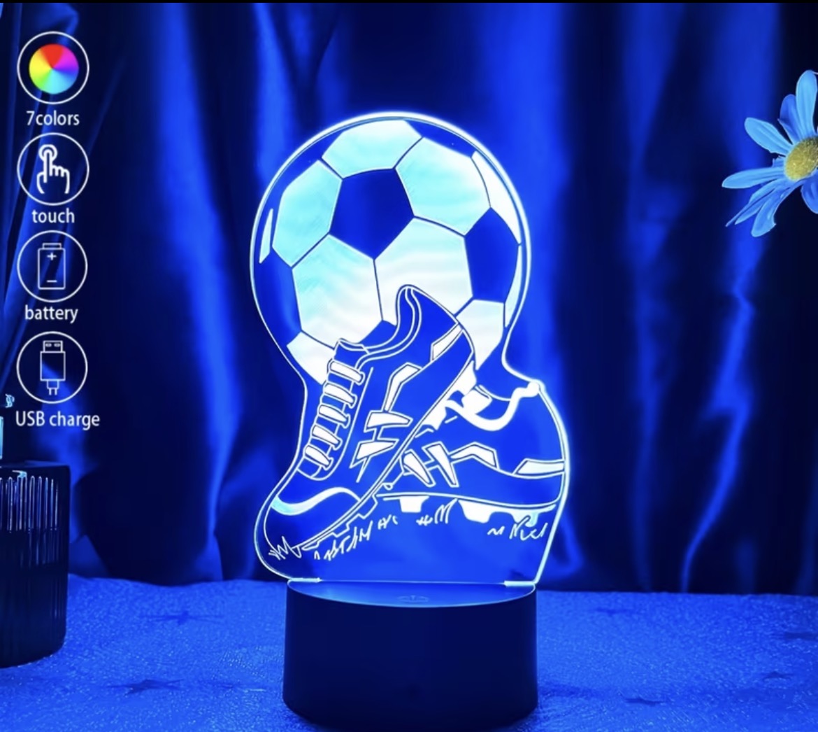 Personiled Football Touch Lamp