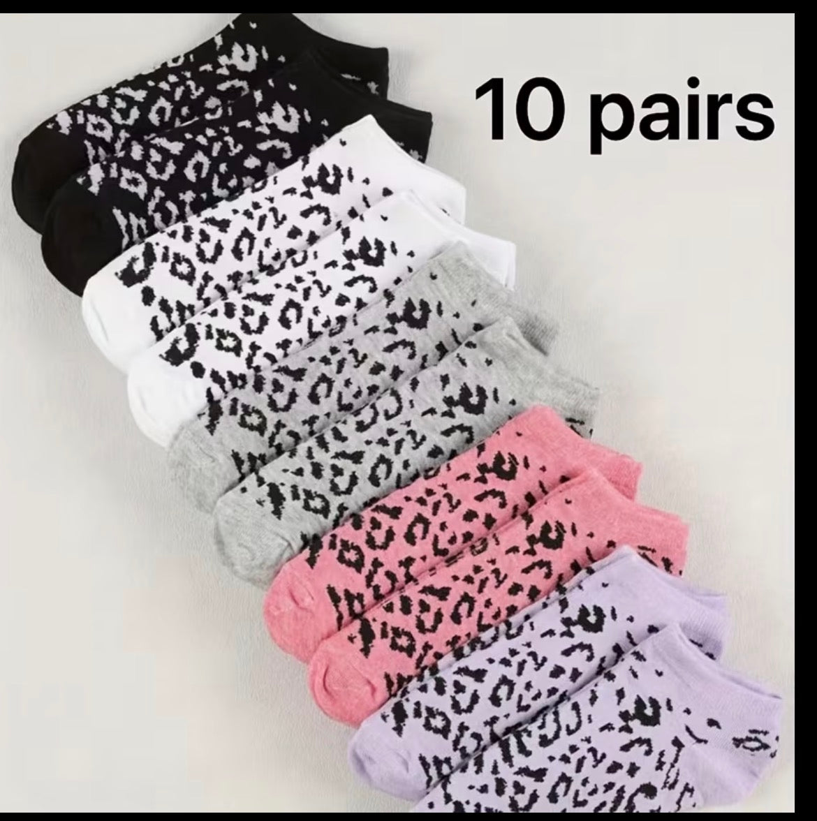 Lepord Print Socks