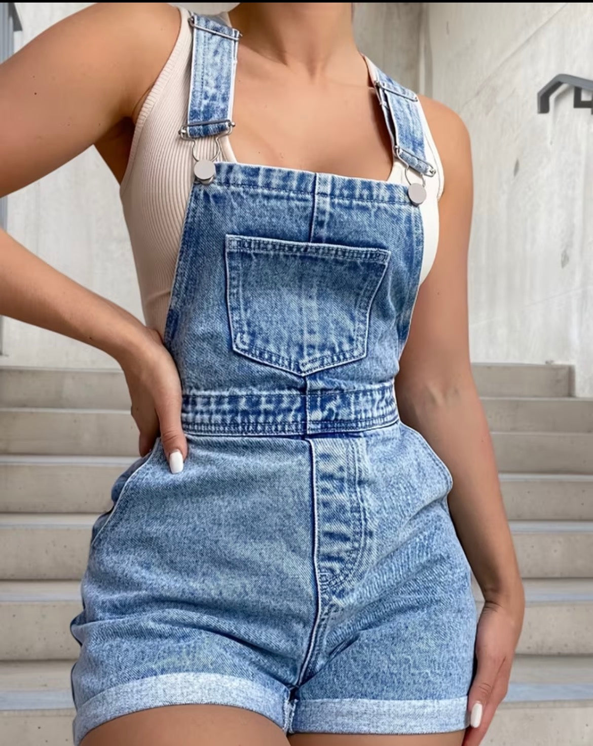 Womenโs Plus Size Denim Shorts