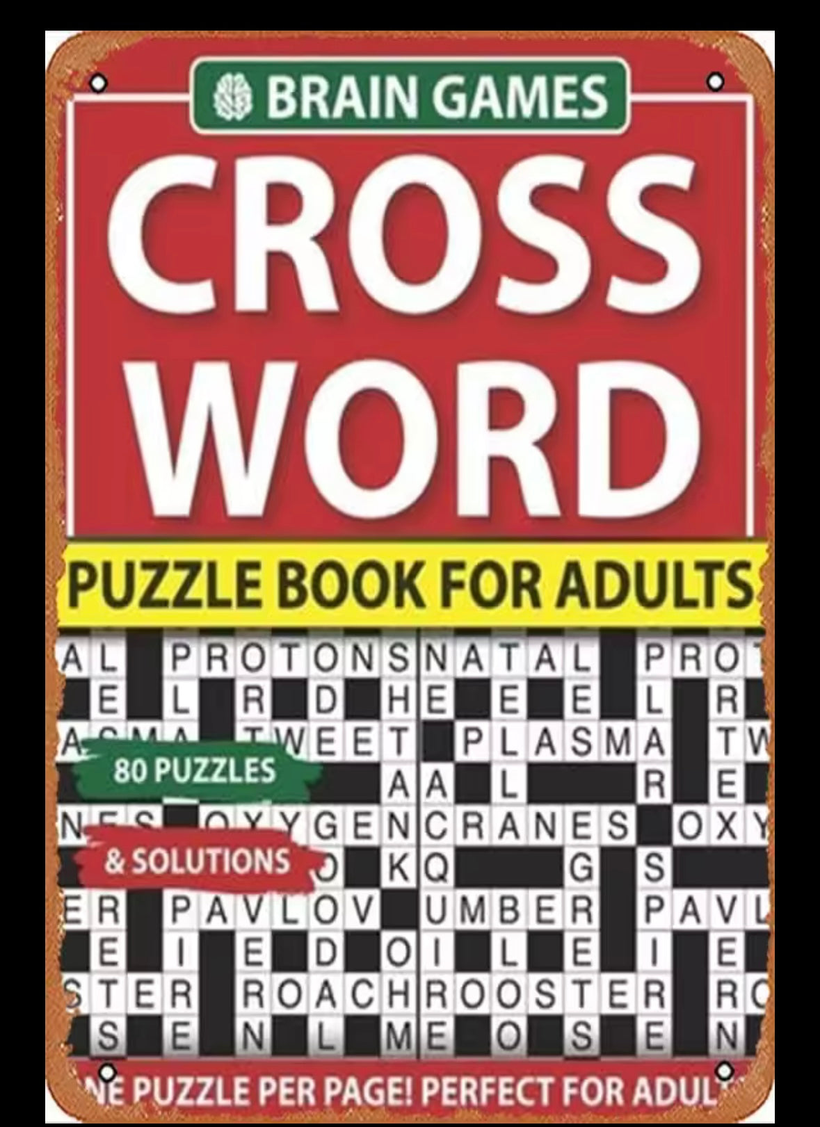 Adult Crossword box