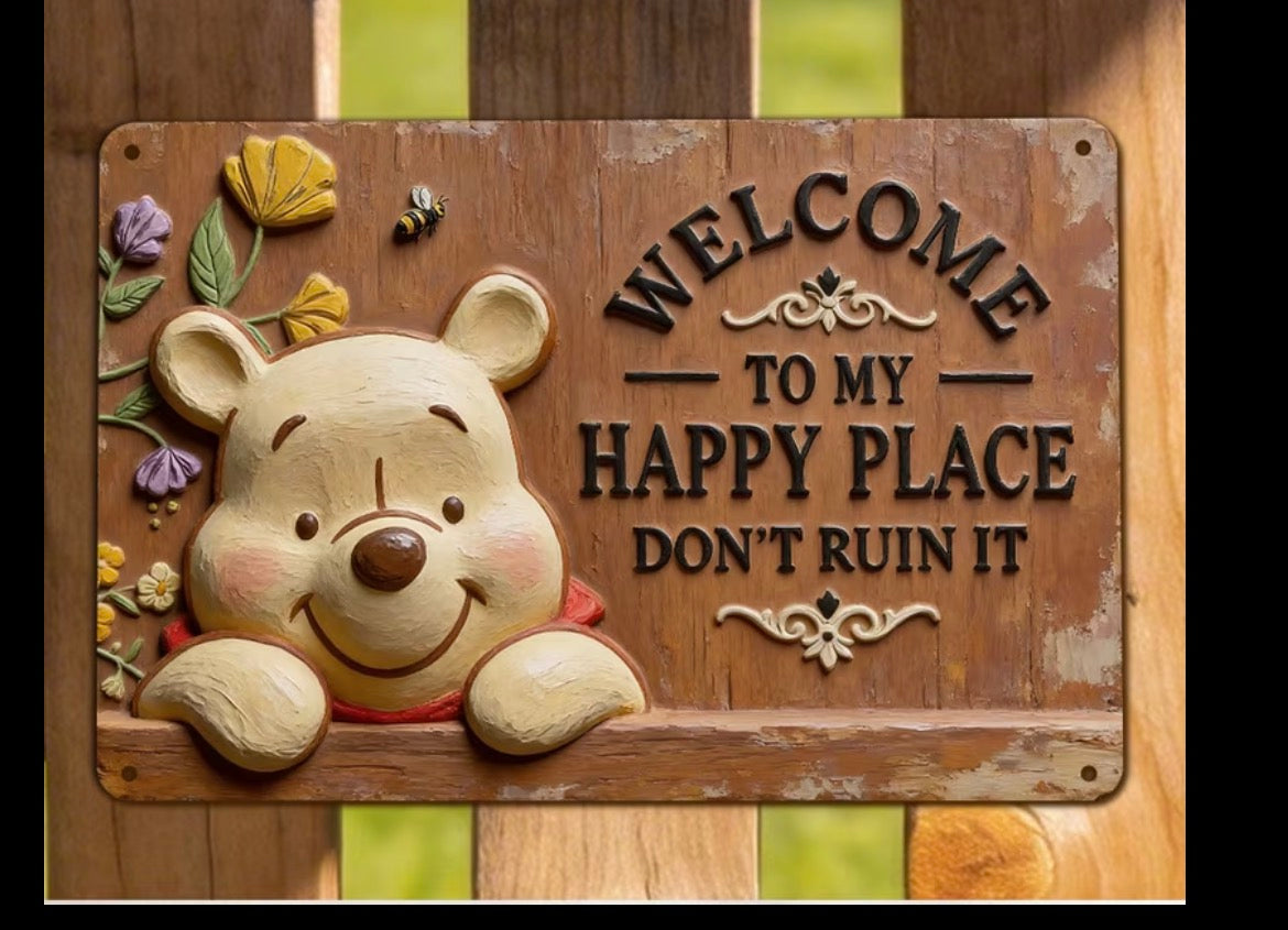 Pooh Wall Sign