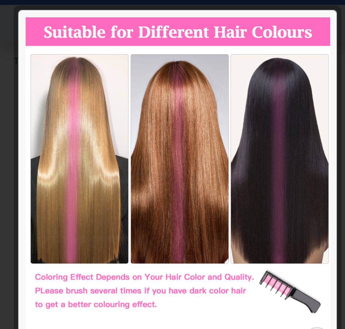 Hair Chalk Comb