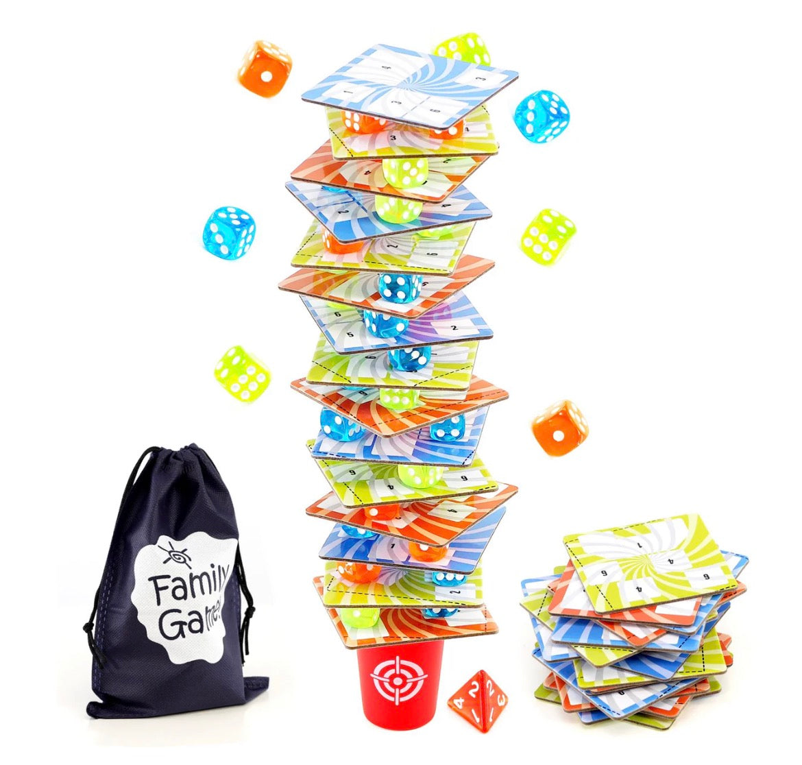 Dice Tower Balancing Board Game