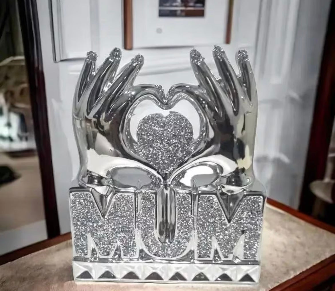 Crushed Dimond Mum ornament