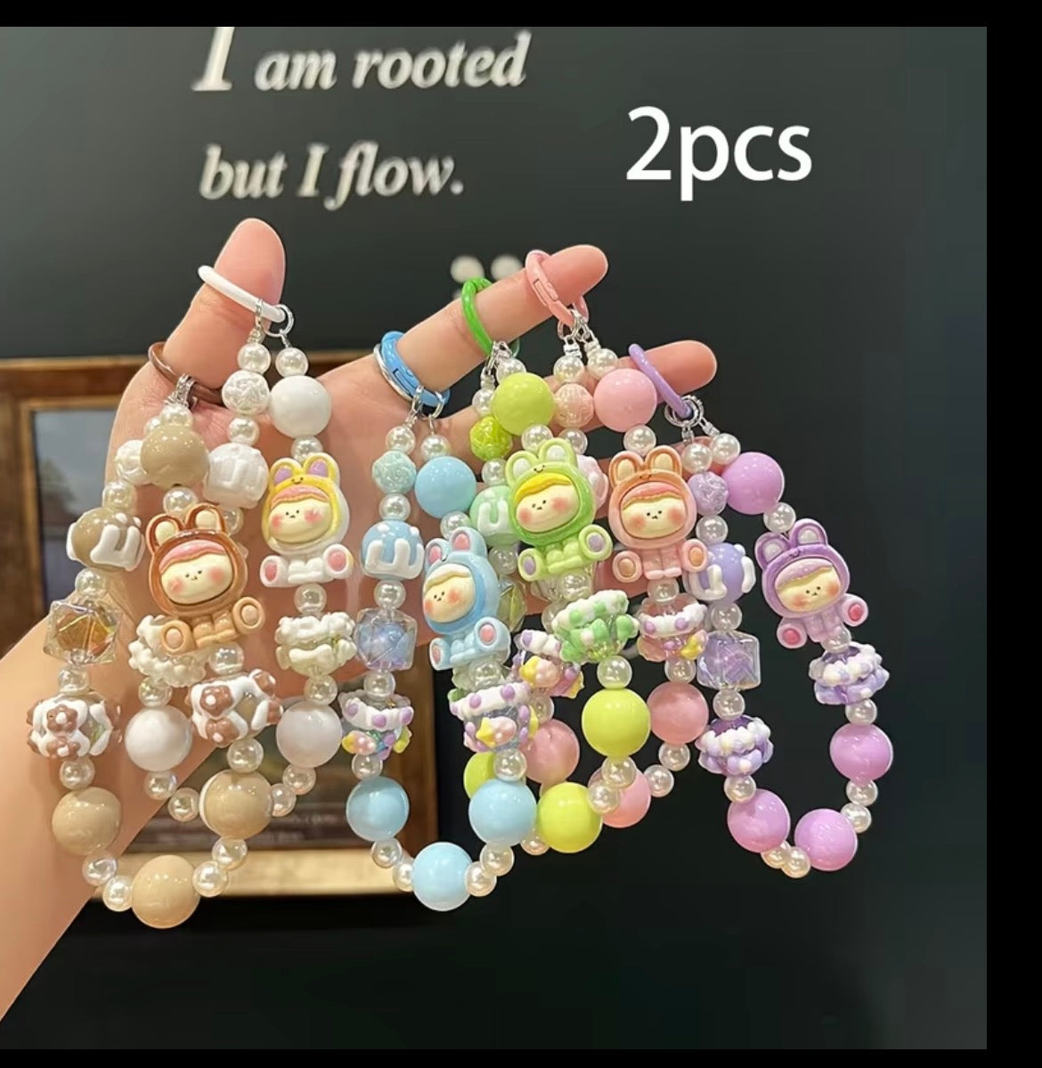 2PC Labubu Phone Charm