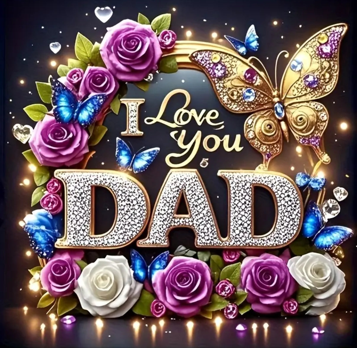 I love you dad diamond art
