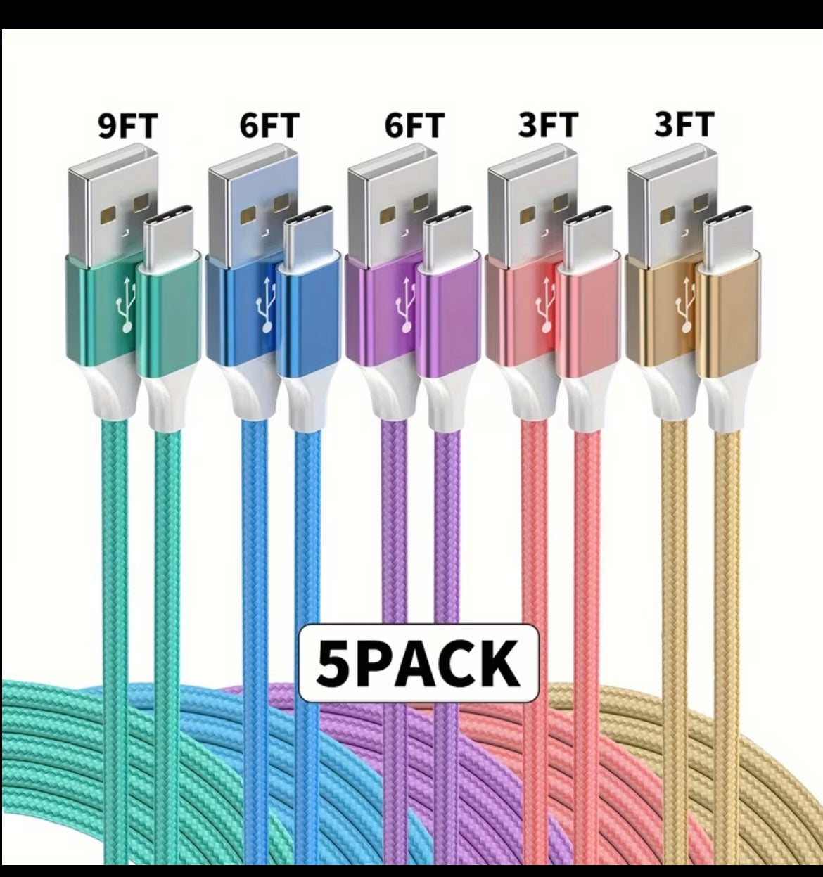 5PC Charging Cables