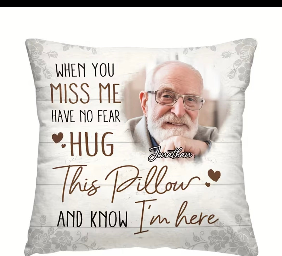 Personiled Cushion Cover