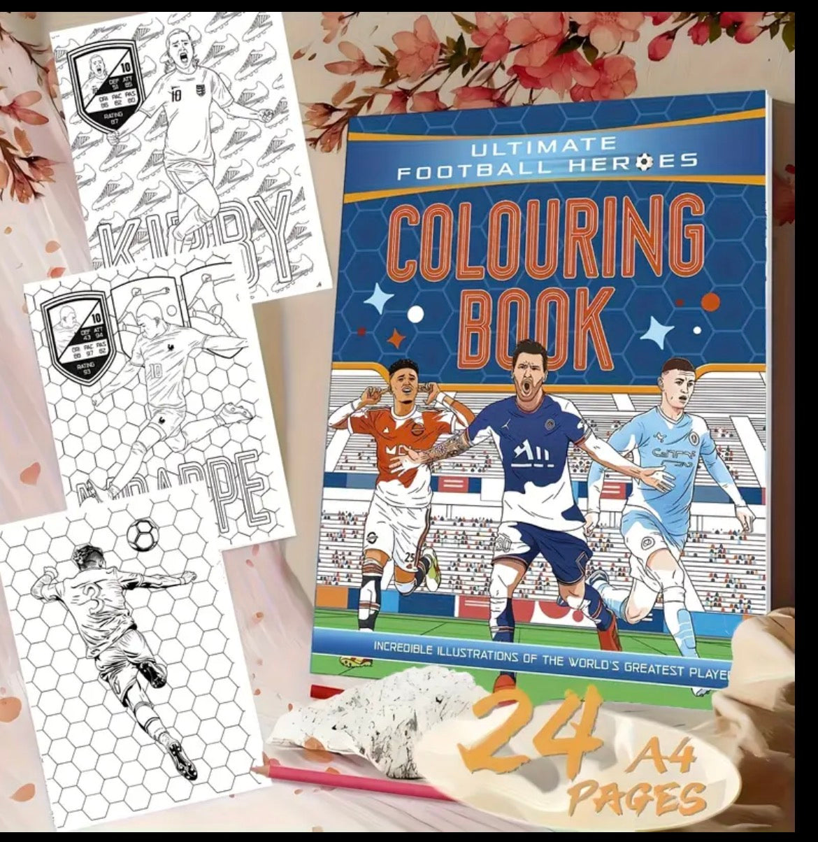 24 Pages Football Colouring Book