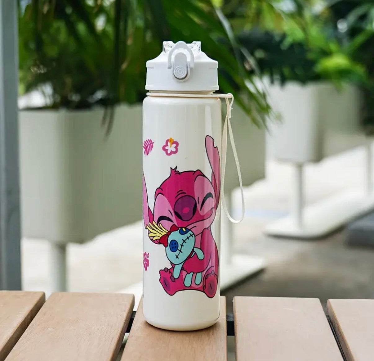 Pink Alien Water Bottle