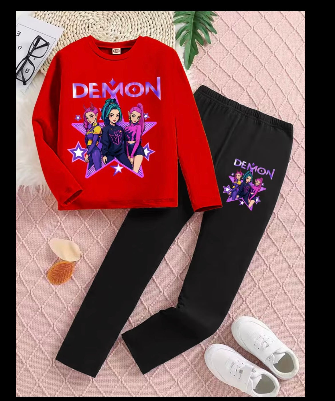 Girls K Pop Jumper & Trousers