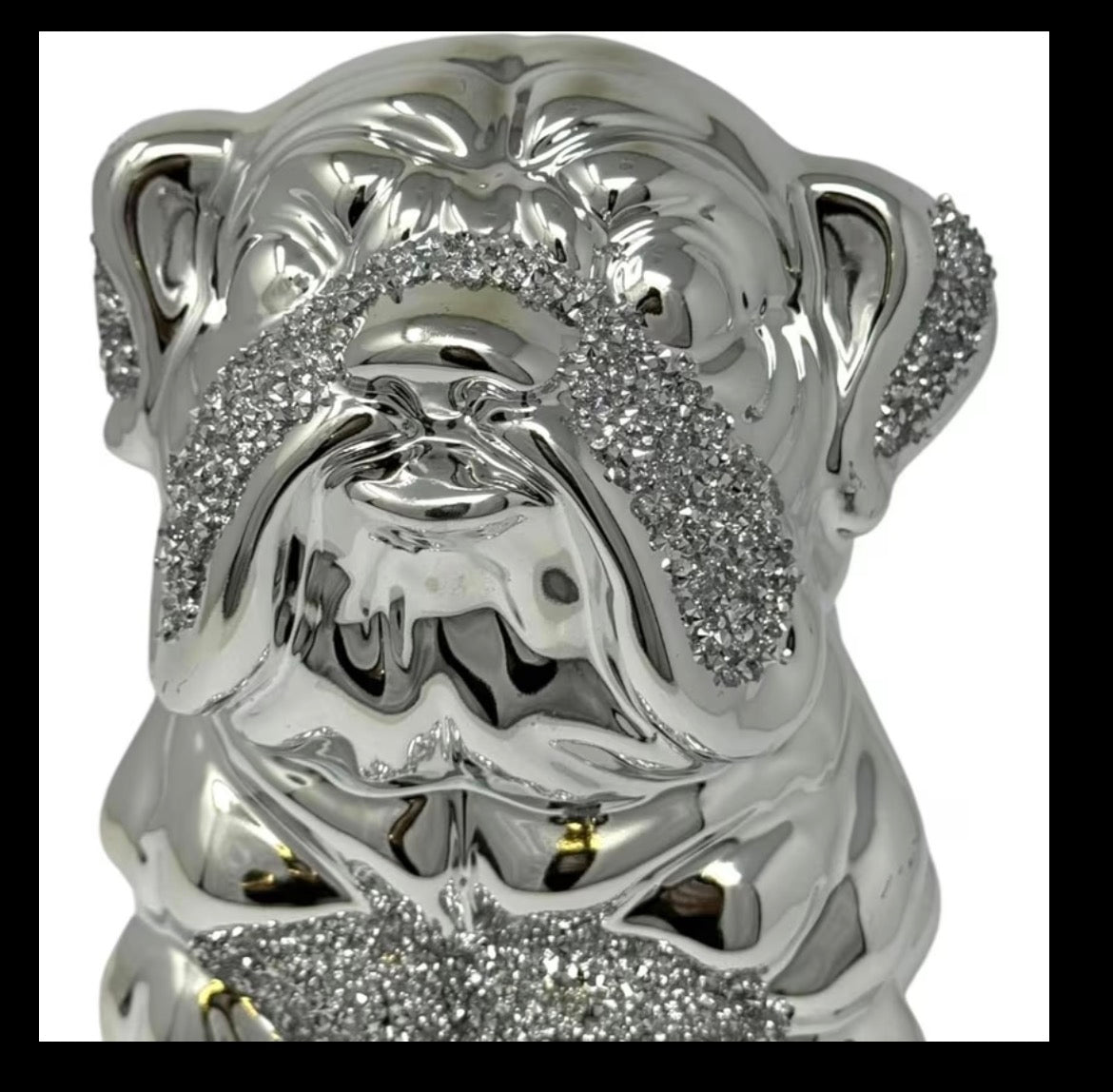 Crushed Dimond Dog ornament