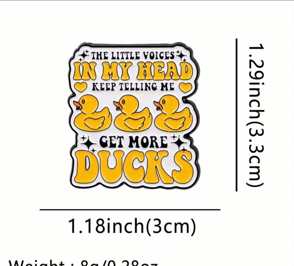 Duck enamel pin