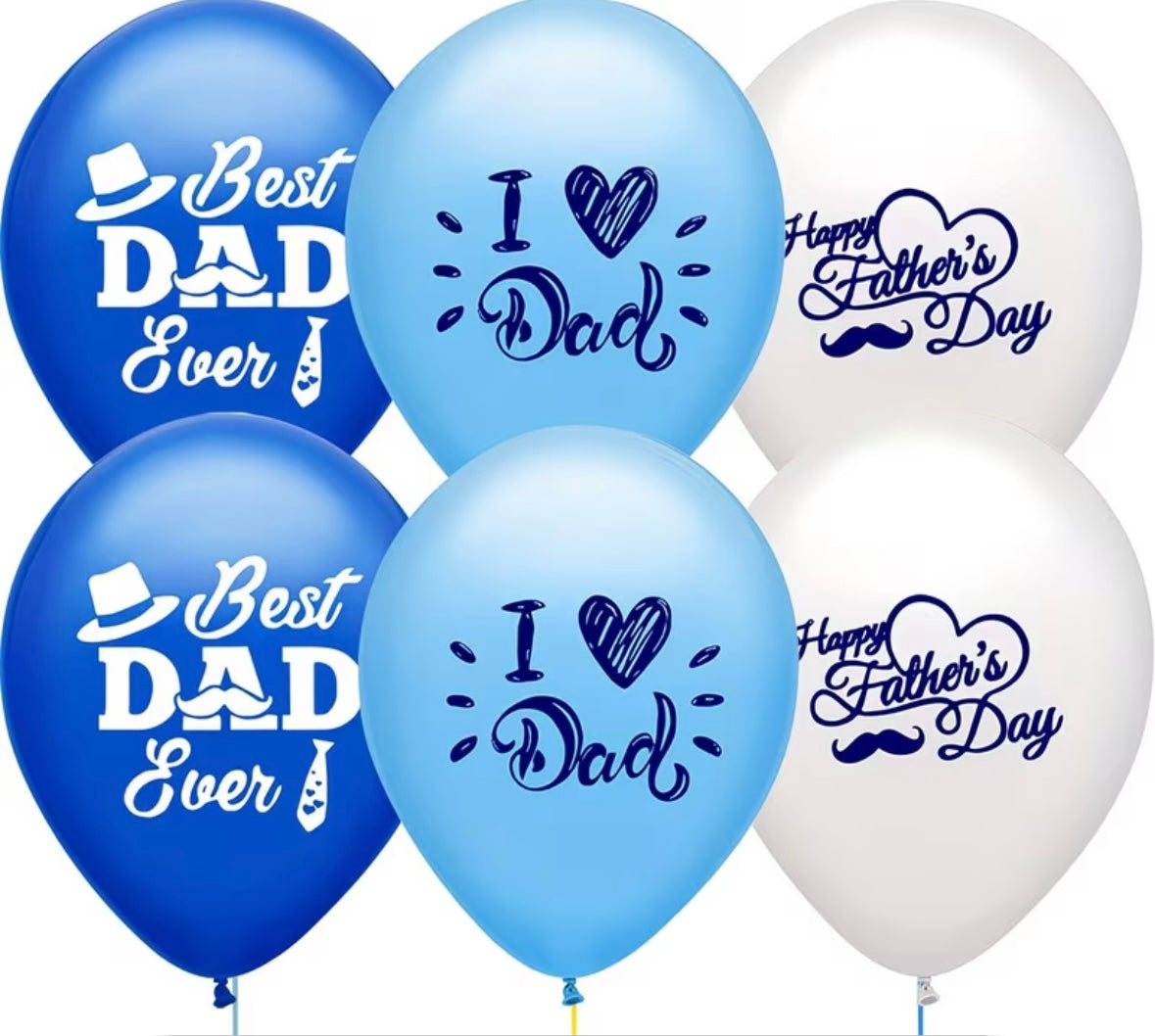 Pk of 12 Father’s Day balloons