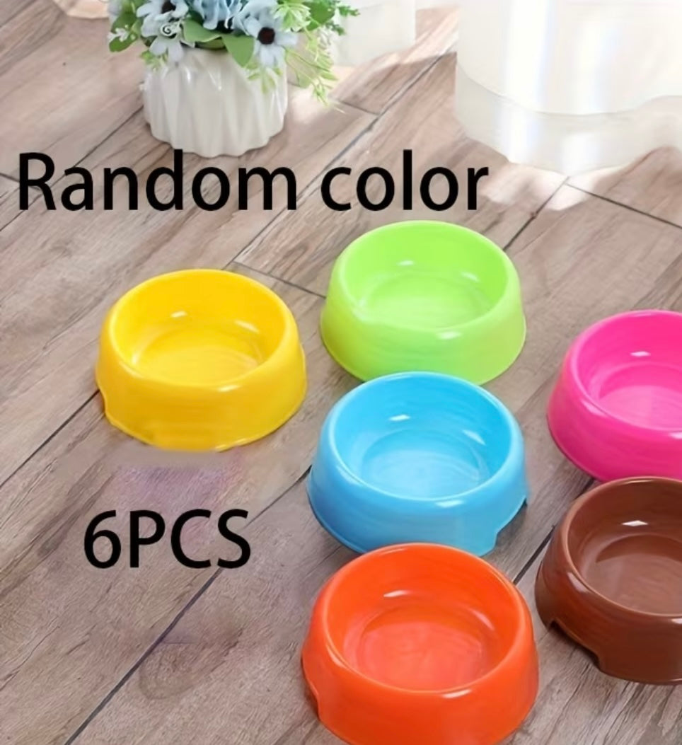 6pce pet bowls plastic
