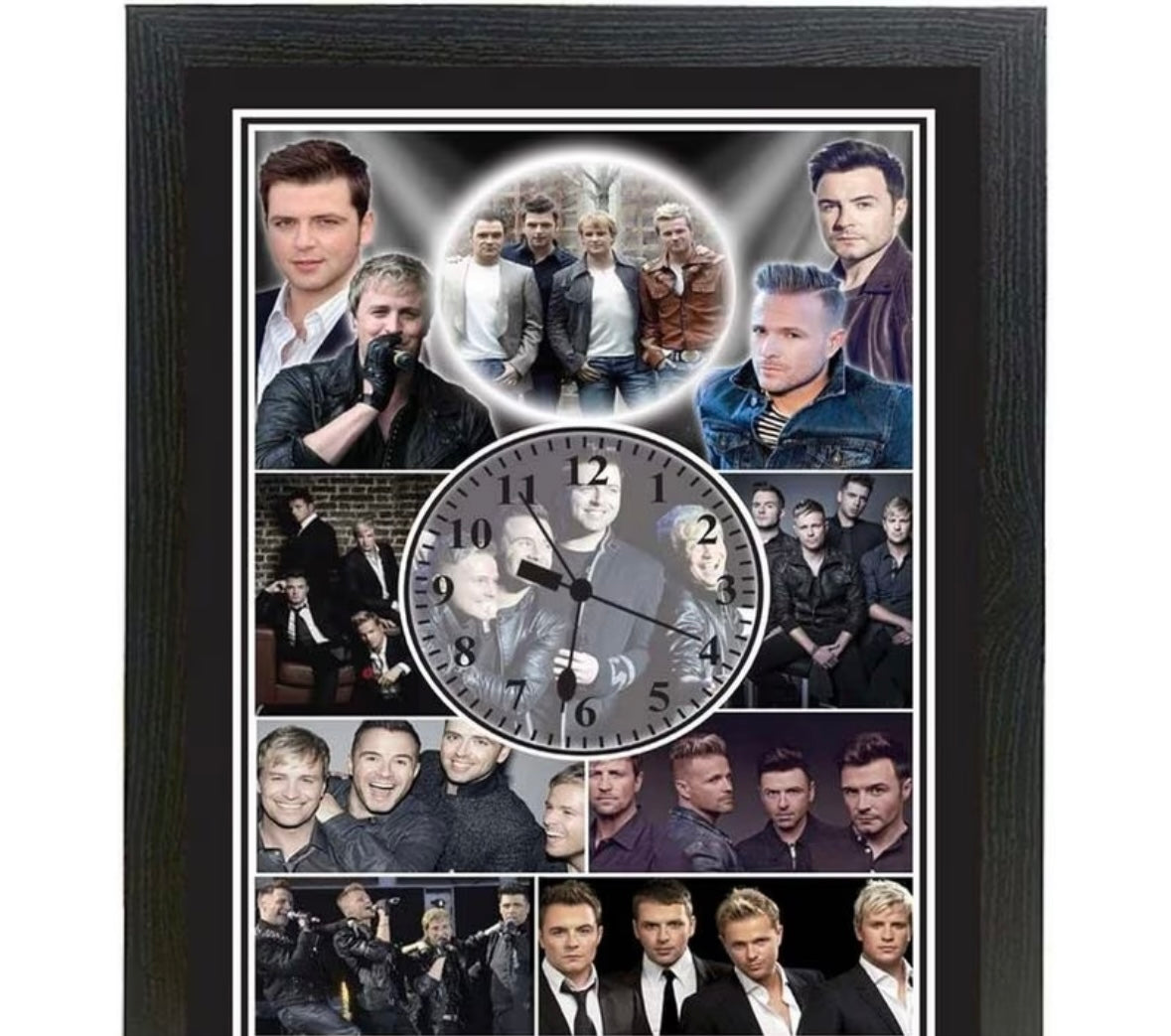 West Irish boy band life music icon framed clock